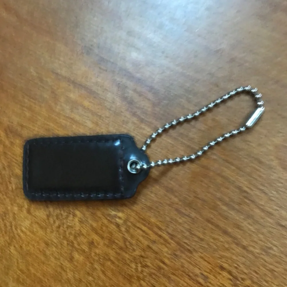 Coach Dark Brown Bag Tag/Hang Tag